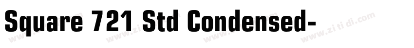 Square 721 Std Condensed字体转换